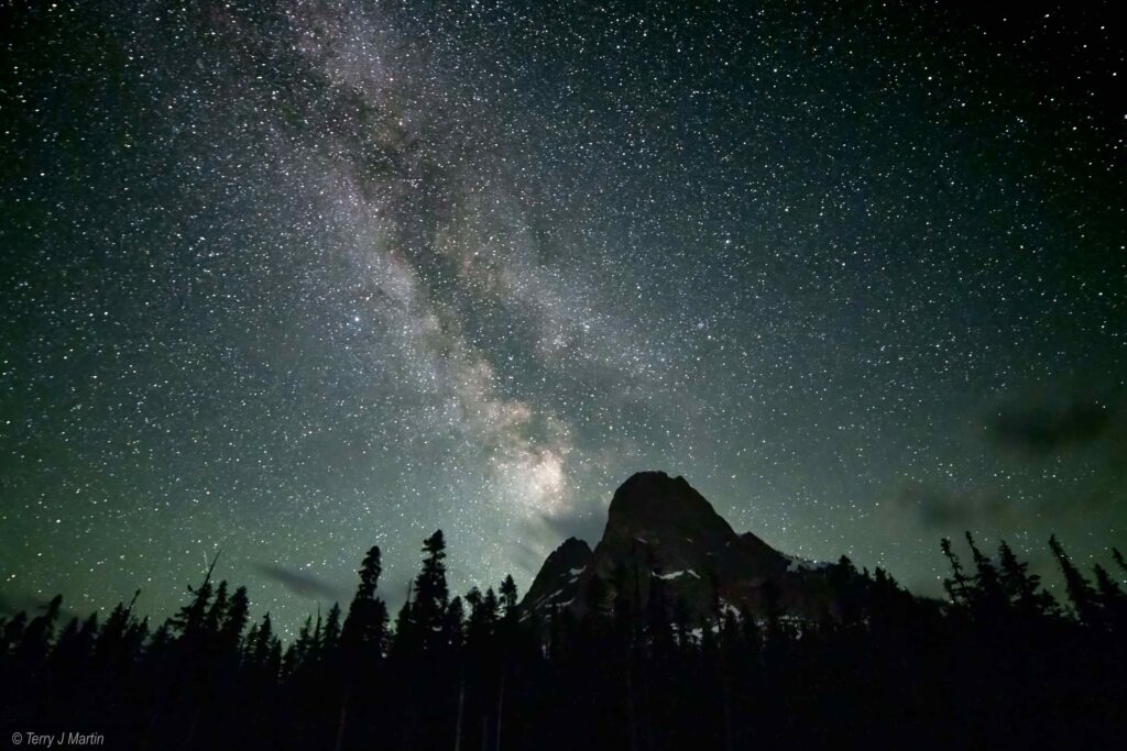 Liberty Bell, Northern Cascades on a Starry night