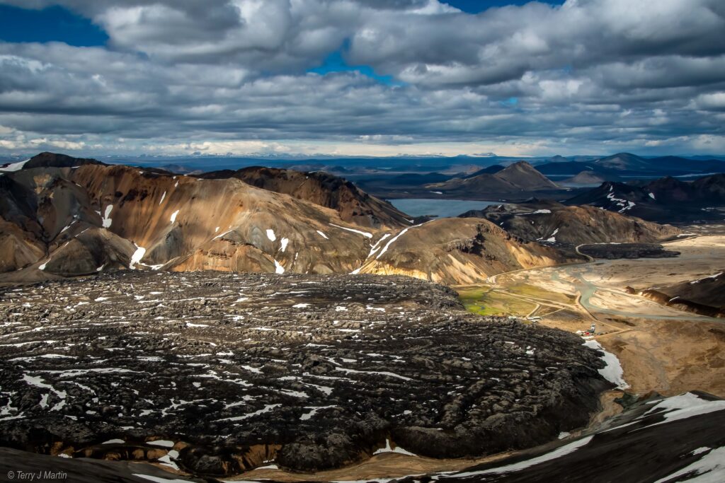 A lava bed in Landmannalaugar, Iceland