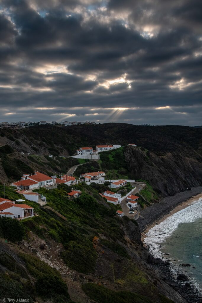 A cloudy view of Palmeirinha, Portugal