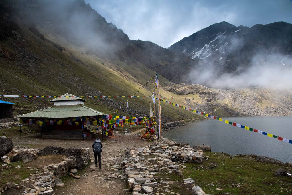 Shrine at the Gosainkund Lakes