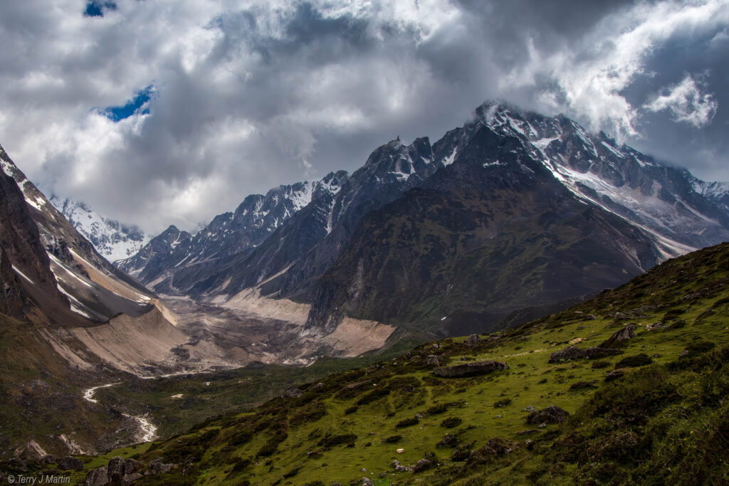 Alpine Valley near Larkya La Pass