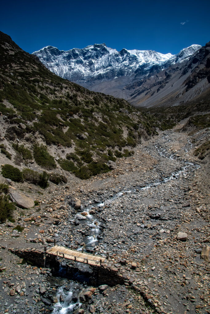 A rocky path on the Annapurna Circuit