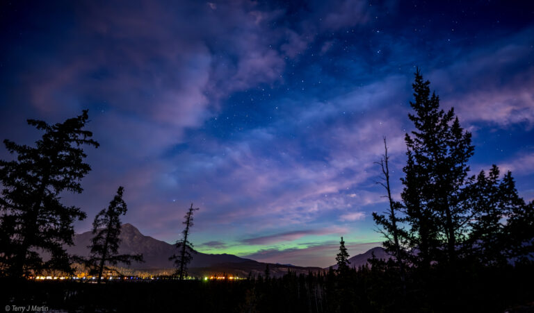 Northern Lights over Jasper, Canada