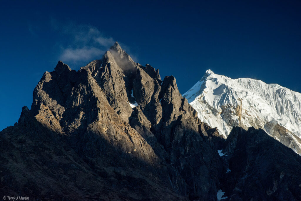 Mountain peaks near Kyanjin Gompa