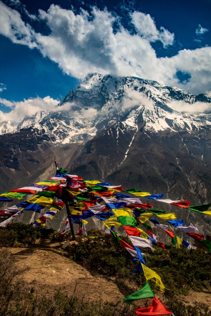 Prayer Flags on the Annapurna Circuit