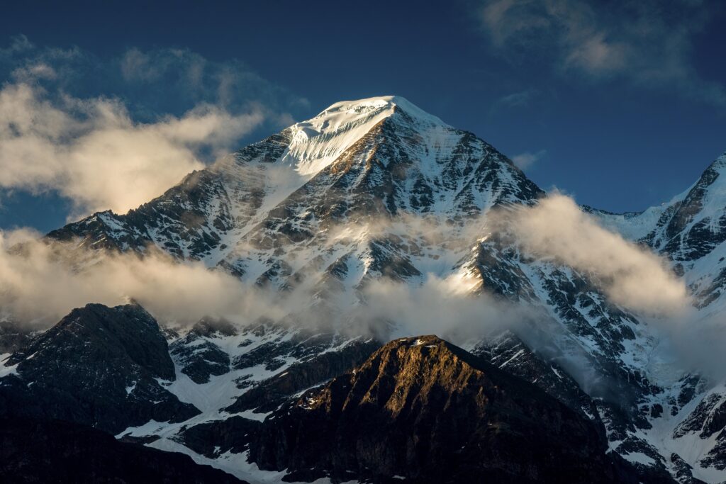 View of the Himalayas from Shyala